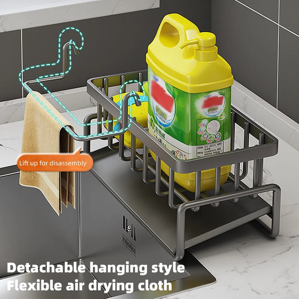 Sink Drain Rack Soap Sponge Holder
