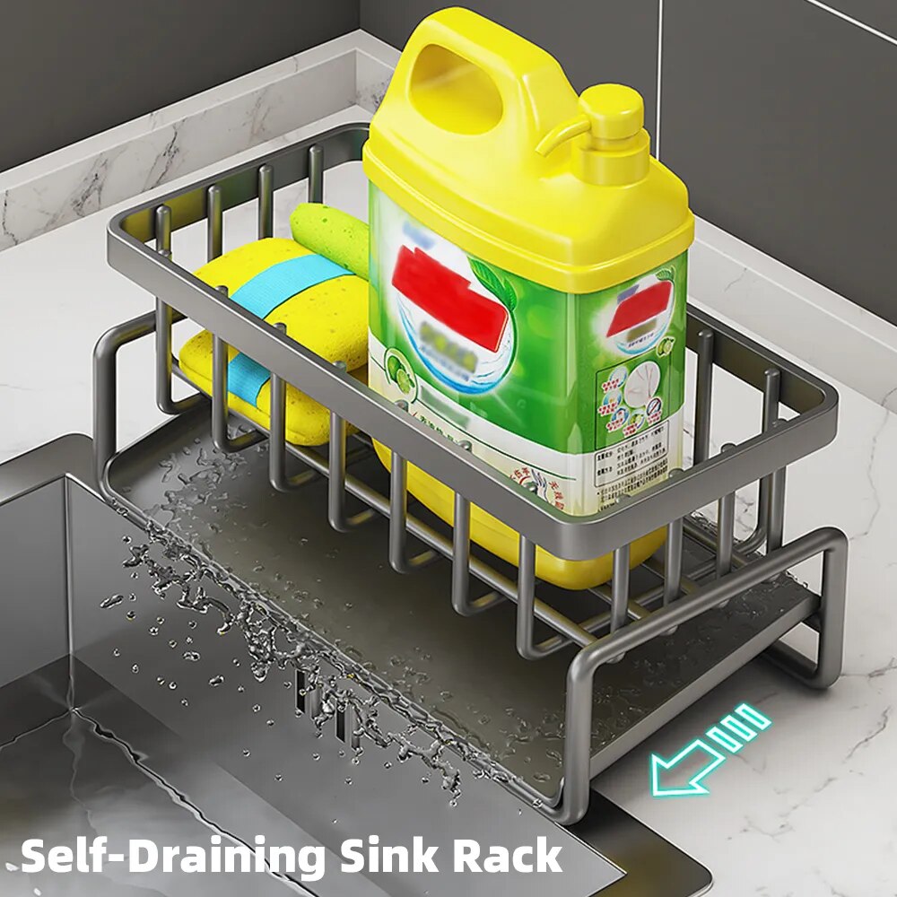 Sink Drain Rack Soap Sponge Holder
