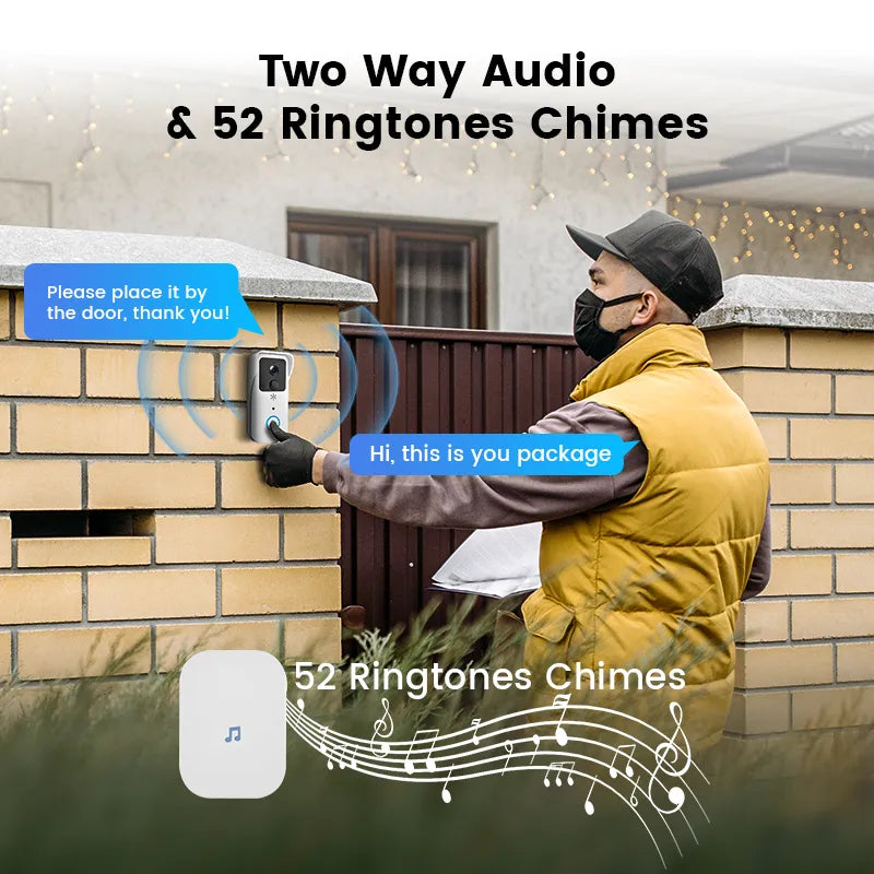 5G 2.4G WiFi Video Doorbell