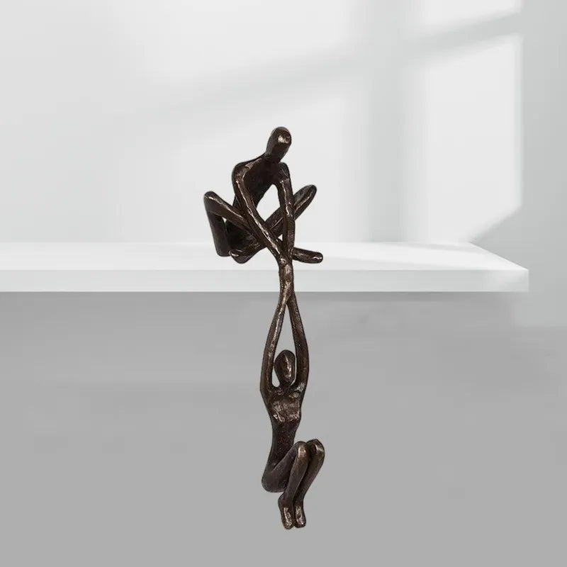 Man Lifting Woman Figurine