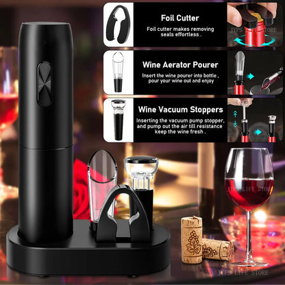 Electric Wine Opener Set