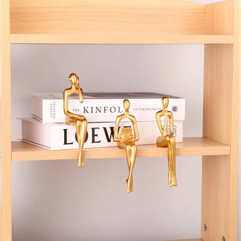 3PCS Home Decoration Statue