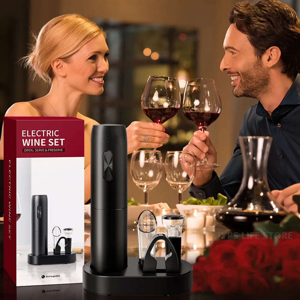 Electric Wine Opener Set