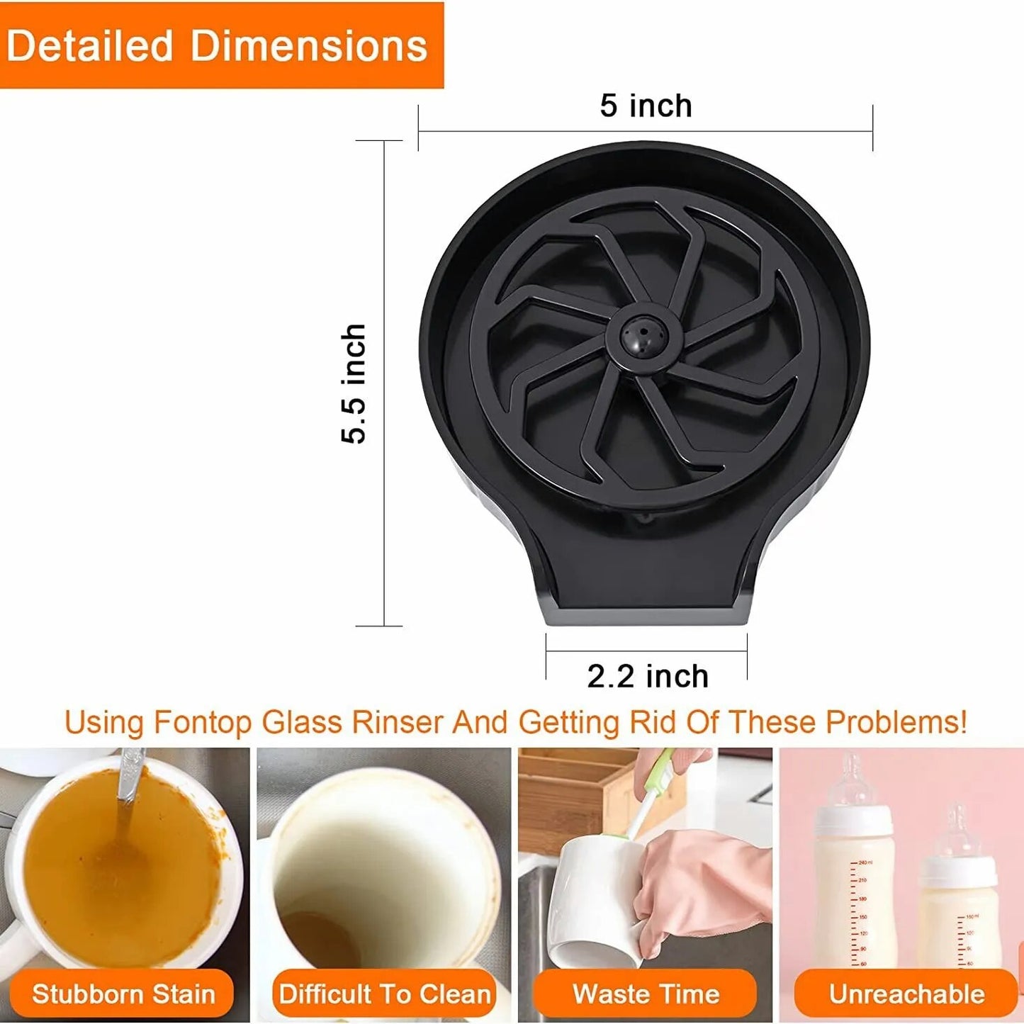Automatic High Pressure Glass Cup Washer